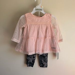 Calvin Klein Ruffle Legging Set NWT